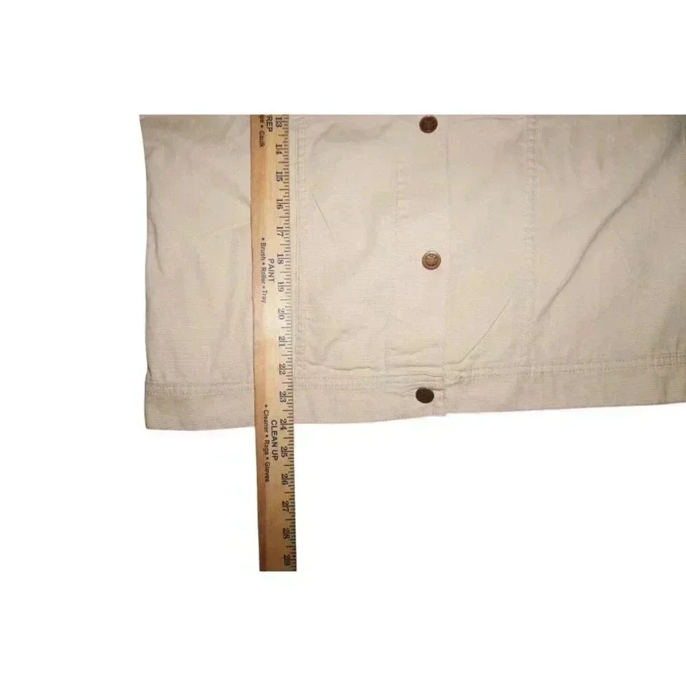 VTG Subway Sandwiches Womens M Restaurant Promo Tan Denim Jean Jacket RARE